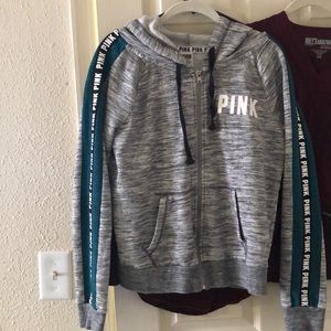 Victoria’s Secret pink grey and green jacket